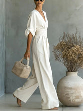Load image into Gallery viewer, Women  V-neck Jumpsuits forOffusers Overalls Vacation Outfit New
