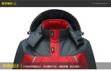Cargar imagen en el visor de la galería, Chaqueta reflectante de algodón grueso con forro polar para hombre, chaqueta de invierno para exteriores, cálida, para escalada, informal
