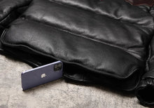 Load image into Gallery viewer, YR-Original Thick Leather Winter Jacket, Vintage Style, Heavy Real Cowhide Coat, 400g Duck Down Cloth, Quality Wholesales
