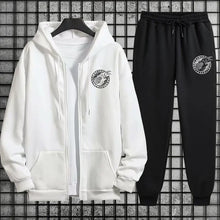 Load image into Gallery viewer, Mens Casual 2 Pieces Zipper Hoodie with Pants
