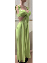 Load image into Gallery viewer, Hollow Out Slim Solid Color Sleeveless Casual Elegant Temperament Simple Jumpsuit
