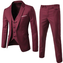 Load image into Gallery viewer, Mens Two Piece Slim Casual Dress Suit
