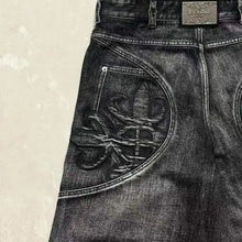 Load image into Gallery viewer, American Retro Washed Embroidered Jeans
