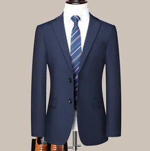 Load image into Gallery viewer, Suit (Blazer+Pants) Men's Fashion Business Outdoor Gentleman Trend Solid Color Casual Slim-fit Wedding Host Gentleman Suit S-6XL
