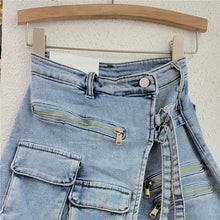 Load image into Gallery viewer, New Women's Denim Shorts Irregular Multiple Pockets Design Summer Short Jeans Y2k Streetwear High Waist Wide Leg Shorts Skirts
