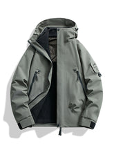Load image into Gallery viewer, Men's 3-in-1 Jacket with Removable Fleece Liner, Waterproof Windproof Coat for Hiking, Camping, Travel and Daily Outdoor Use
