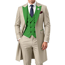 Load image into Gallery viewer, 3 Piece Mens Tailcoat Slim Fit Double breasted Suit

