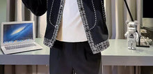 Load image into Gallery viewer, Men's Black Male  Splicing  Korean Reviews Stylish Jacket
