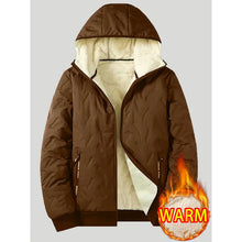 Load image into Gallery viewer, Men's Coat Warm Hooded Top Casual Work Outdoor Clothing Male Outerwear Clothes Mens Winter Jackets For Man Adult Thermal Coats

