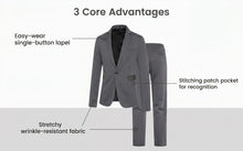 Load image into Gallery viewer, Men's 2-Piece Suit Set Fashionable Eveningwear Tuxedo Pants Ideal for Wedding Parties
