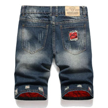 Load image into Gallery viewer, New Summer Vintage Washed  Denim Ripped  Shorts
