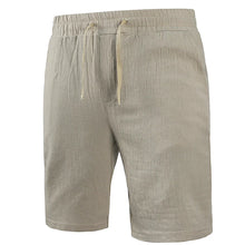 Lade das Bild in den Galerie-Viewer, Men's Summer New Cotton Linen Shorts Male lightweight Breathable Solid Color Linen Trousers Versatile Streetwear Short Pants
