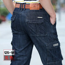 画像をギャラリービューアに読み込む, Cargo Jeans Men Big Size 29-40 42  Casual Military Multi-pocket Jeans Male Clothes  2020 New High Quality

