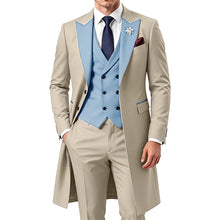 Load image into Gallery viewer, 3 Piece Mens Tailcoat Slim Fit Double breasted Suit
