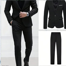 Load image into Gallery viewer, Mens Two Piece Slim Casual Dress Suit
