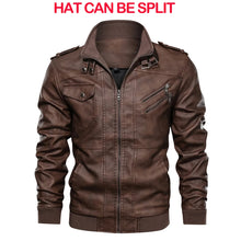 Load image into Gallery viewer, KB New Men's Leather Jackets Autumn Casual Motorcycle PU Jacket Biker Leather Coats Brand Clothing EU Size SA722
