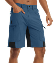 Cargar imagen en el visor de la galería, Pantalones cortos TACVASEN de verano para hombre, de secado rápido, hasta la rodilla, para senderismo, pesca, running, ligeros y con múltiples bolsillos.
