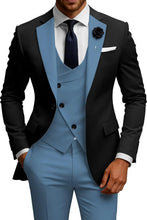 Load image into Gallery viewer, Mens  Slim Fit Double Breasted  Suit

