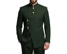 Load image into Gallery viewer, Mandarin Collar Suit Blazer Pants Set
