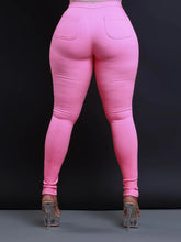Cargar imagen en el visor de la galería, Women's Casual High-Waisted Denim Skinny Jeans
