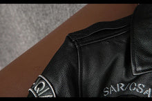 Load image into Gallery viewer, 2025 New Spring Men's Genuine Leather Jacket Embroidery Bomber Cowhide Air Force Jacket Motorcycle Leather Coat A2 Biker Clothes
