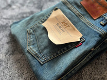 Load image into Gallery viewer, 14OZ Red Ear American Classic fit straight drum cotton ball Denim Jeans
