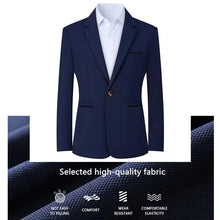 Load image into Gallery viewer, Mens Sport Coat Casual Blazer One Button Business Suit Jacket Formal Dress Suit Coat Slim Fit Suit Jackets Spring Autumn
