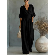 Load image into Gallery viewer, Women  V-neck Jumpsuits forOffusers Overalls Vacation Outfit New
