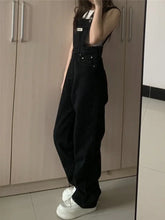 Load image into Gallery viewer, Ulzzang High Street Ins Letter Loose Retro Overalls Chic Girls
