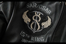 Load image into Gallery viewer, 2025 New Spring Men's Genuine Leather Jacket Embroidery Bomber Cowhide Air Force Jacket Motorcycle Leather Coat A2 Biker Clothes
