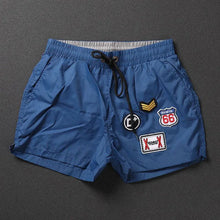 Load image into Gallery viewer, Mens Swim Trunks Nylon Embroidered Holiday Beach Shorts Summer Water Proof Daily Sport Gym Fitness Casual Shorts Men'S Clothing
