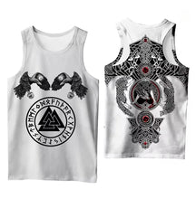 Load image into Gallery viewer, Nordic Viking Mythology Themed Men's Sleeveless Vest 3D Printed Men's Top Streetwear Retro Vest Tank Top Men Mens Clothing
