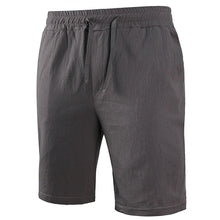 Lade das Bild in den Galerie-Viewer, Men's Summer New Cotton Linen Shorts Male lightweight Breathable Solid Color Linen Trousers Versatile Streetwear Short Pants
