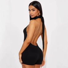 Load image into Gallery viewer, Sexy Jumpsuits For Woman Jumpsuit Rompers Playsuits Bodysuits Hot Girl Style Simple All-match Slim Backless Neck Halter Leace-up
