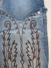 Lade das Bild in den Galerie-Viewer, Woman Vintage Embroidery Denim Jean
