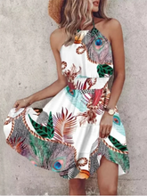 Load image into Gallery viewer, Bohemian Sleeveless Female Sexy Suspender Painted Printed Dresses
