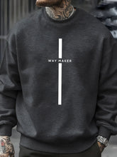 Charger l'image dans la galerie, Way Maker Line Simple Printed Sweatshirt
