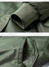 Load image into Gallery viewer, Winter Mens Fur Collar Bomber Jacket Military Coats Thick Cotton Liner Warm MA-1 Flight Pilot Jacket Male
