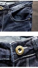 Load image into Gallery viewer, Ripped Jeans Men Slim-fit Denim Pants
