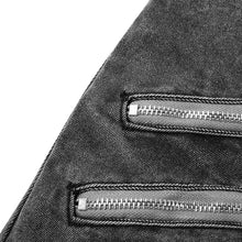 Load image into Gallery viewer, Men Slim Biker Ripped Long Denim  Skinny Jeans
