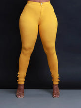 Cargar imagen en el visor de la galería, Women's Casual High-waisted Denim Small Pants
