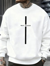 Charger l'image dans la galerie, Way Maker Line Simple Printed Sweatshirt
