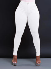 Cargar imagen en el visor de la galería, Women's Casual High-waisted Denim Small Pants
