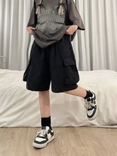 Load image into Gallery viewer, Women High Waist Cargo Shorts
