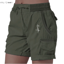 Load image into Gallery viewer, Women Short  Cargo Pocket Elastic Waist Shorts
