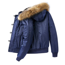 Load image into Gallery viewer, Men's  Padding Parkas Outdoor Fur Hooded Jacket
