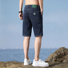 Load image into Gallery viewer, Men's Shorts Summer Thin Stretch Versatile Casual Denim Shorts Cotton Breathable Straight Short Jeans Classic Male Clothing
