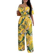 Load image into Gallery viewer, 2026 Jumpsuits for Women Summer Fashion Off Shoulder Casual Short Sleeve Wide Leg Rompers Sexy Slim Ladies Overalls Streetwear
