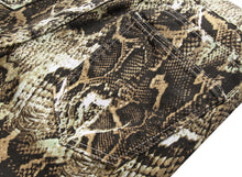 Load image into Gallery viewer, Printed Snakeskin Pencil Pants Slim Fit Colored Stretch Mid Waist Washed Jeans

