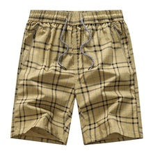 Cargar imagen en el visor de la galería, Bermuda Male Hot 2024 Summer Elastic Waist Mens Plaid Shorts Classic Design Breeches Cotton Casual Beach Short Pants Big Size 44
